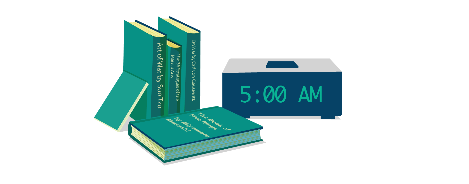 alarm clock and popular books read by business leaders - why no one talks about business processes