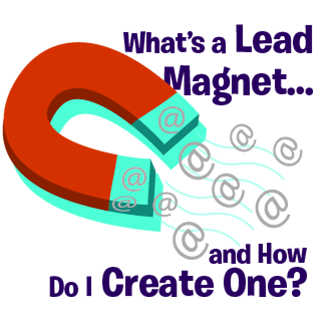 Magnet attracting @ symbols representing email addresses - what's a lead magnet? how to create lead magnet