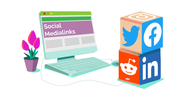 social media links