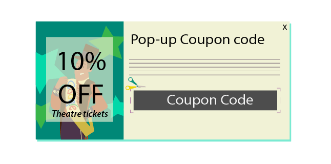 Discount pop-ups to entice customers
