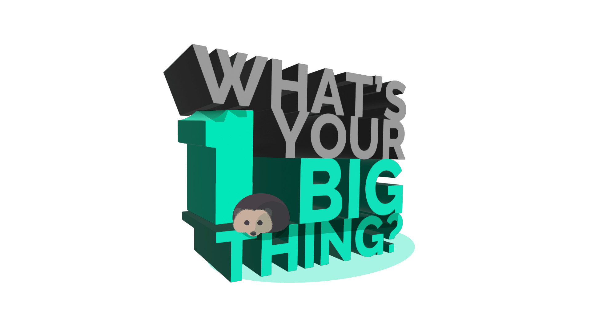 What's your 1 big thing?