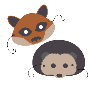 Fox and hedgehog